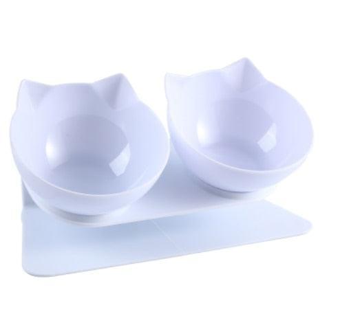 Tigela Ortopédica Anti Vômito para Gatos - CatBowl Tigelinha par Gatos - Pets 002 Falco Branco 